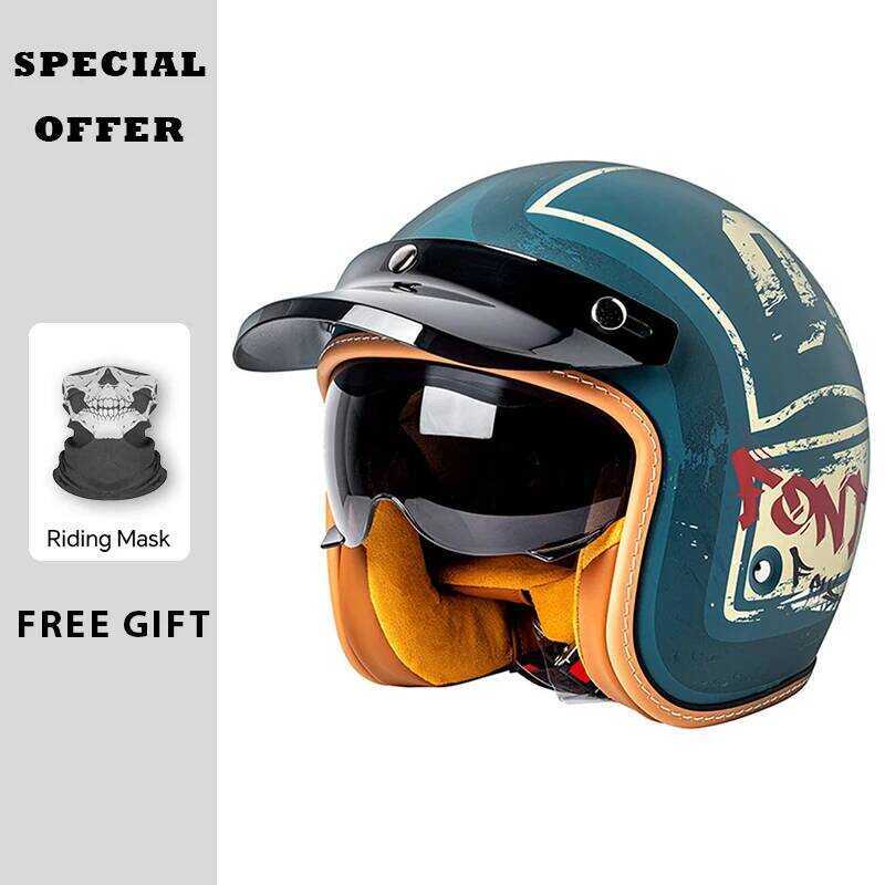 Capacetes De Motocicleta De Rosto Aberto , Capacete De Jato Aprovado Pelo Ponto , Masculino , Feminino , Material ABS , 