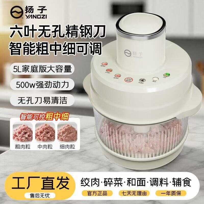 Yangzihe máquina de macarrão moedor de carne doméstico automático Multi-Purpose amassar tudo-em-um máquina elétrica pequ