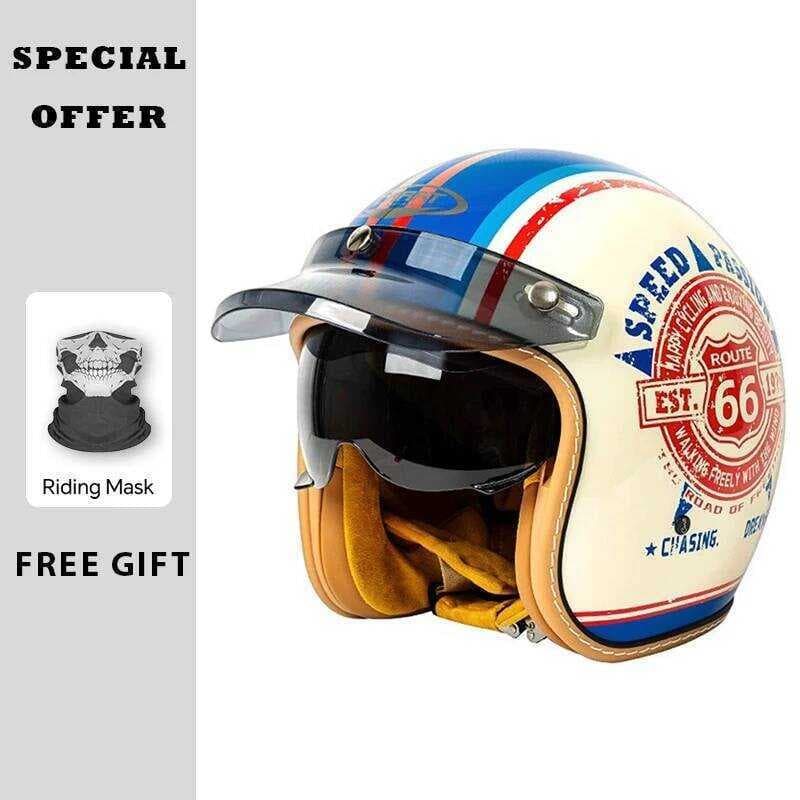 Capacete De Jato Para Homens E Mulheres , Rosto Aberto , Capacetes De Motocicleta , Material ABS , Equipamentos De Moto
