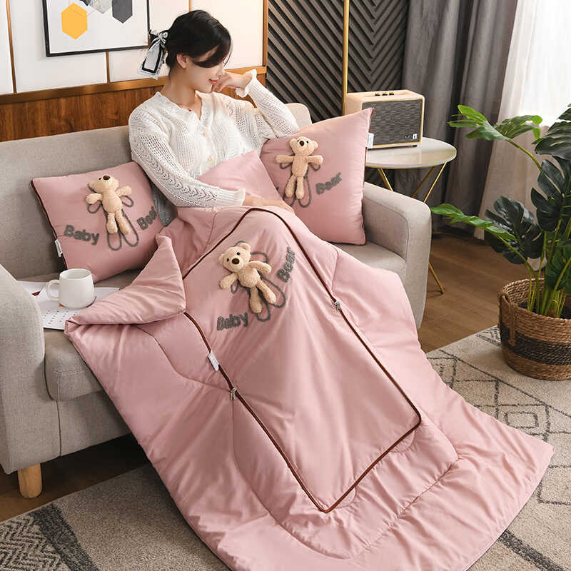 Travesseiro colcha dupla finalidade travesseiro colcha carro escritório dois-em-um multifuncional ar condicionado colcha