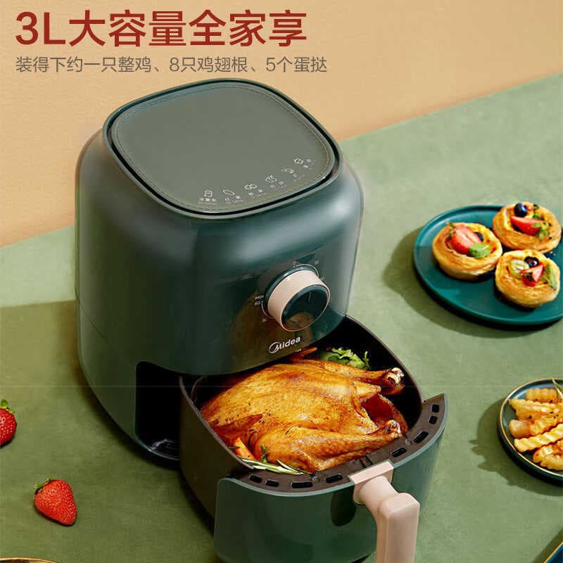 M Midea Fritadeira de ar de 3 litros Oferta especial doméstica Máquina automática de batatas fritas de grande capacidade