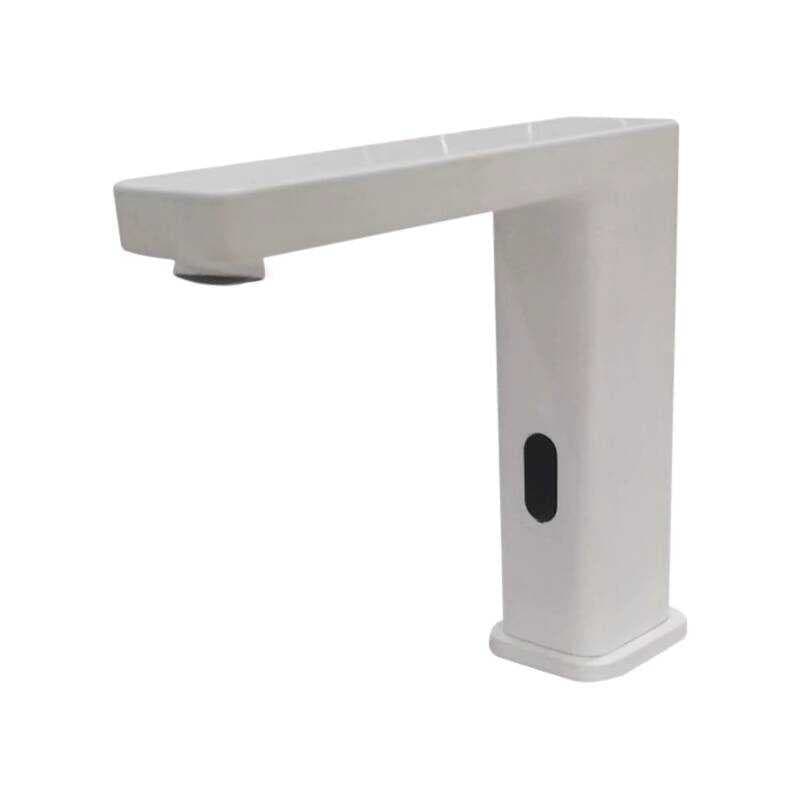 Mujie lavatório torneira de indução automática todo cobre água quente e fria lavadora automática mão AC DC temperatura a