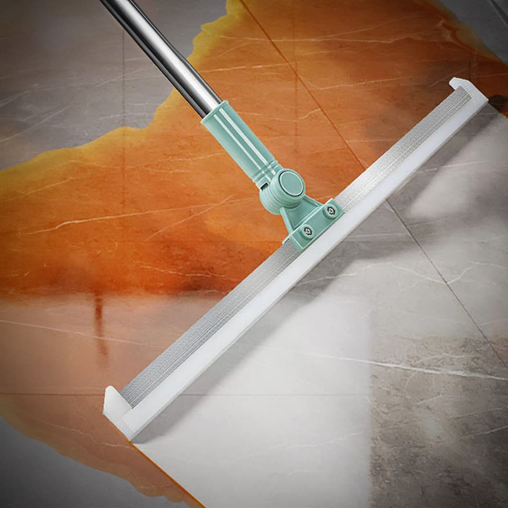 Rodo Vassoura Silicone 50cm Multifuncional com Cabo Extensor Ajustável Limpa Vidros, Pisos e Pet Hair