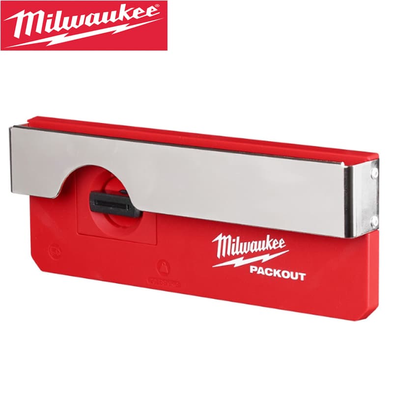 Organizador de ferramentas Milwaukee Packout, clipe de cinto vermelho e cinza