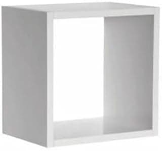 Genérico - Nicho Quadrado 30x30 cm, 1 Prateleira Cubo, Branco, Moderno, Decore seu Lar