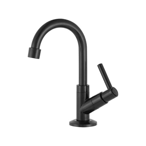 Torneira Banheiro Baixa Pia Lavatório Lavabo Preta All Black ABS 1/4 de Volta