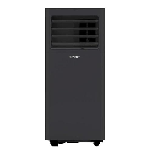 Ar-condicionado portátil Spirit preto 10000 Btus só frio, 110V, design moderno, grelha de ventilação superior e inferior