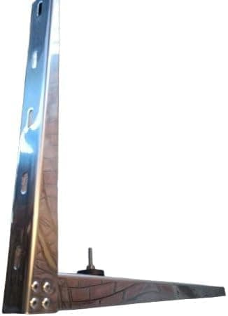 Suporte para ar condicionado split genérico em aço inoxidável, prata, 600 mm, até 60000 Btus.