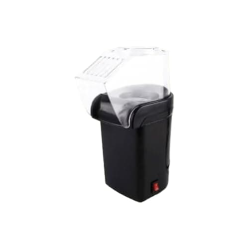 MáQuina EléTrica Para Fazer Pipoca Panela Para Pipoca Sem óLeo Com Tampa Medidora(Preto 110V)