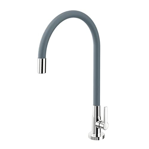 Docol Torneira Bica Alta de Mesa para Cozinha Galiflex Cromado/Cinza - Cod.Novo: 90009669063 Cod.Antigo: 00966963