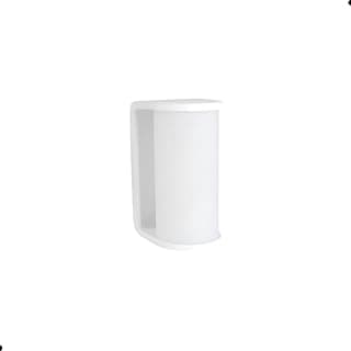 Arandela branca de sobrepor LED, cilíndrica com tampa transparente, ângulo lateral, cor predominante branco