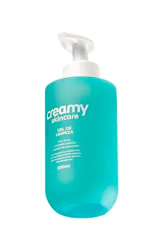 Creamy Skincare Gel de Limpeza 200ml | Limpa Profundamente, Sem Fragrância e Livre de Sulfatos, Remove Impurezas e Regulariza a Oleosidade | Peles Oleosas e/ou Mistas