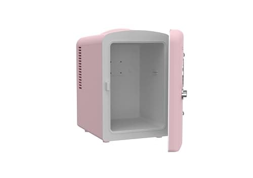 Frigidaire - Mini geladeira pessoal retrô portátil para carro, escritório, quarto, dormitório ou cabine, sem freon, 30 cm P x 18 cm L x