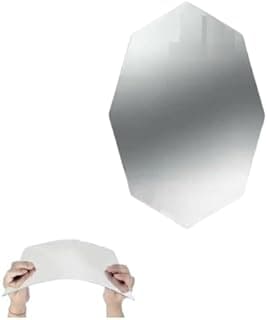 Espelho adesivo decorativo octagonal de acrílico 20x30cm