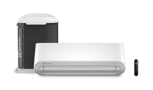 Ar-condicionado Electrolux Inverter Split 24.000 BTUs Color Adapt, branco e cinza, com controle remoto