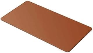 Mouse Pad Grande 90x40cm KingPad Couro Ecológico Caramelo – Desk Pad Antiderrapante para Escritório, Home Office, Estudo – Tapete de Mesa Resistente à Água