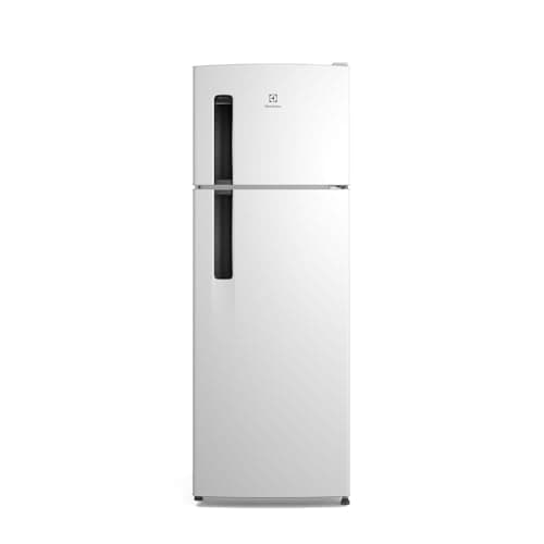 Geladeira Electrolux Frost Free 320L Duplex Branca com portas duplas e visor de temperatura