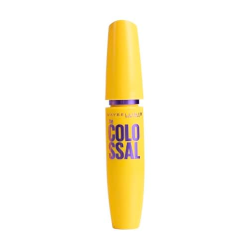 Maybelline NY The Colossal Volum' Express, Máscara de Cílios Lavável, 9x mais Volume por até 24h, Fórmula com Colágeno para Definição Intensa, Não Empelota, Cor Preto, 8ml