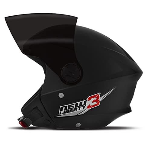 CAPACETE ABERTO PRO TORK NEW LIBERTY 3 SOLID PRETO FOSCO TAM. 56 VIS. FUMÊ