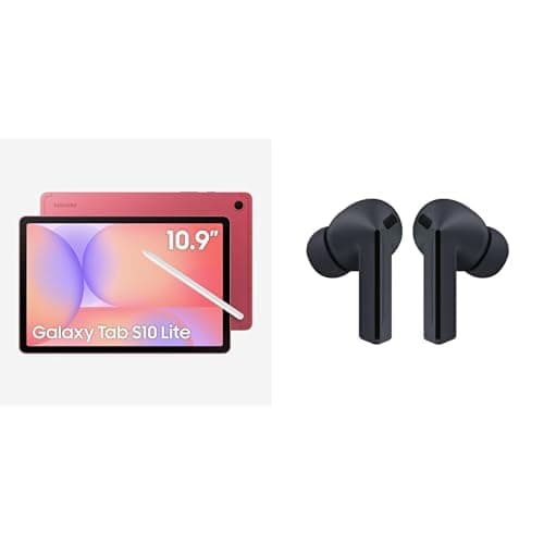 Galaxy Tab S10 Lite, 128GB, Tela 10.9", WIFI, Vermelho + Samsung Galaxy Buds3 FE, Fone de Ouvido sem Fio, Cancelamento Ativo de Ruído, Galaxy AI