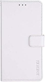 Capa flip de couro branco para Xiaomi Redmi 8A com compartimento para cartão e suporte