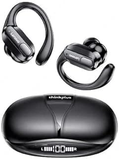 Fone de ouvido Bluetooth Lenovo Xt80 em preto com estojo de carregamento