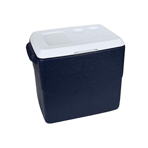 Caixa térmica Mor Glacial 40 litros azul contra fundo branco