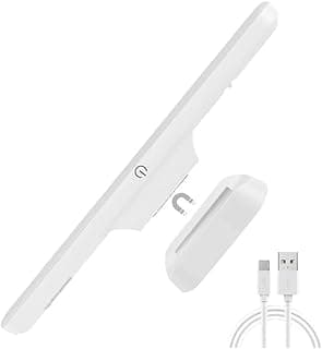 Luminária LED Touch Recarregável Magnética com Cabo USB - Branco
