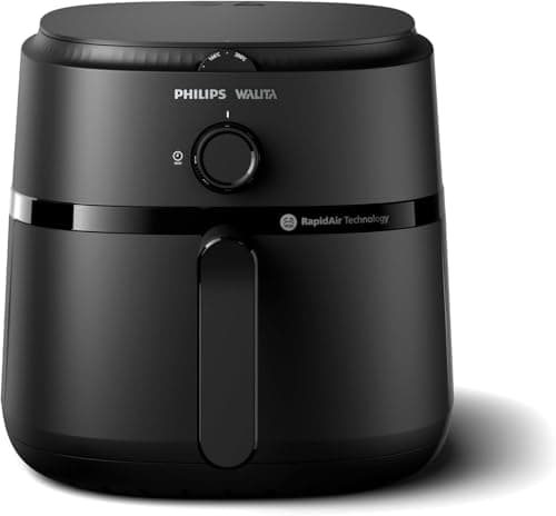 Fritadeira Airfryer Série 1000 XL, Philips Walita, 6,2 litros, Tecnologia RapidAir, Preta