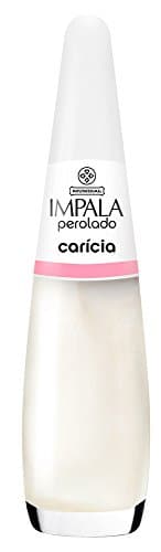 Esmalte Perolado Caricia, Impala Cosmeticos, Branco