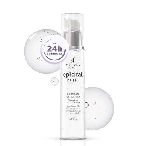 Hidratante Facial Epidrat Hyalu - 50ml - Fórmula com Ácido Hialurônico e Toque Ultraleve - Auxilia na Redução da Linhas Finas - Mantecorp