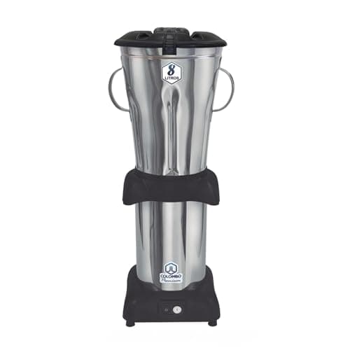 Liquidificador Industrial 8 Litros 1200W Inox com Base Preta