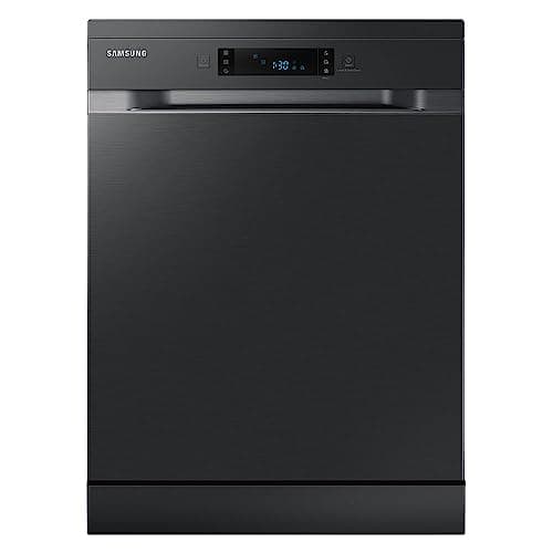 Lava-louças Samsung com 14 serviços em preto e inox