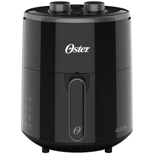 Fritadeira Air Fryer Sem Óleo 4 Litros 127V Oster em preto e cinza