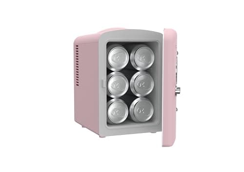 Frigidaire - Mini geladeira pessoal retrô portátil para carro, escritório, quarto, dormitório ou cabine, sem freon, 30 cm P x 18 cm L x
