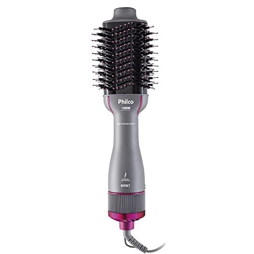 Escova Secadora PHILCO PES14 Soft 1300w Bivolt, Cinza