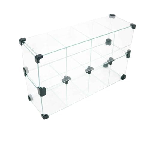 Baleiro Expositor Preto de Vidro - 0,50 x 0,30 x 0,15m