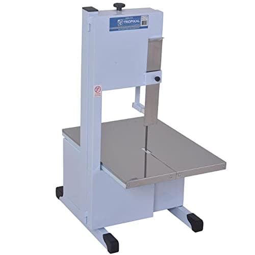 Serra de fita industrial Tropikal Junior 1,90m mesa fixa com moedor e extrusor bivolt