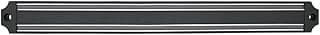 Barra magnética para facas Mimo Style, alumínio preto, 33cm, imãs fortes