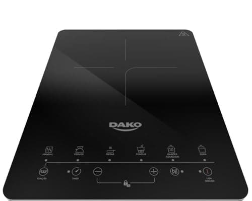 Cooktop de Indução Dako Portátil 1 Boca Preto 220v