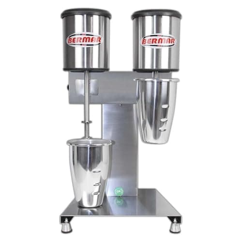 Batedor De Milk Shake Profissional Com 02 Copos Industrial Inox 127v