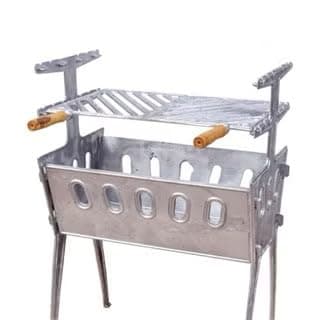 Churrasqueira Portátil Desmontável, Alumínio Puro Fundido, Grelha Premium, Design Compacto, Ideal para Churrasco ao Ar Livre