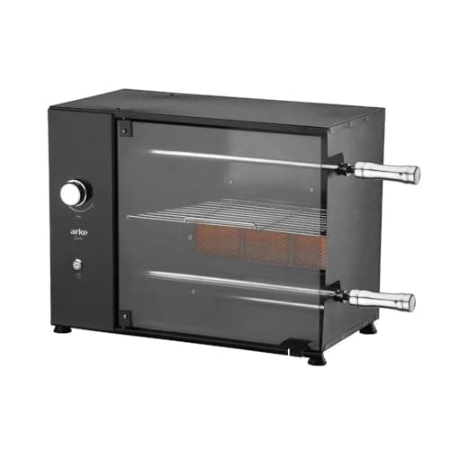 Churrasqueira a Gás Rotativa Apartamento Arke Duetto 2 Espetos + Grelha Gás Glp 220v