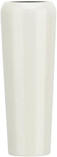 Vaso grande de plantas em fibra de vidro off-white estilo vietnamita