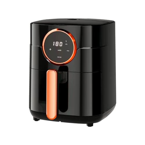 Fritadeira Elétrica Gaabor 4L Preta e Laranja com Display Digital