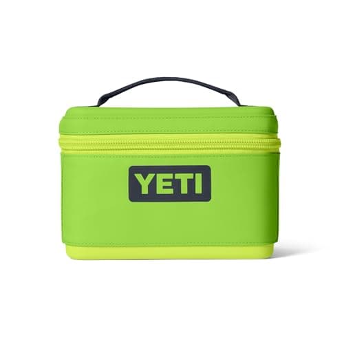 Caixa térmica YETI Daytrip 3L verde neon, 3L, com logotipo YETI