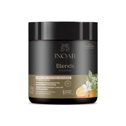 Inoar, Blends Creme para Pentear Hidratação e Brilho com Óleos de Coco, Abacate e Argan - 500g
