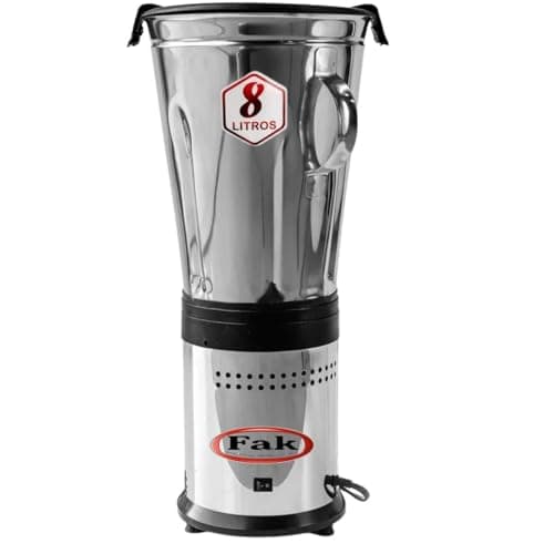 Liquidificador FAK Baixa Rotação 8 Litros 220v em aço inoxidável com capacidade de 8 litros