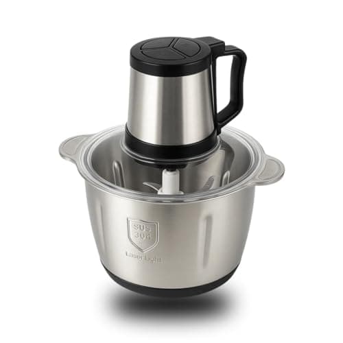 Multiprocessador 2000W Processador De Alimentos Triturador Liquidificador Moedor Inox Eletrico 110v Turbo 5 Litros All in One Com 3 Velocidades