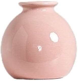 Mini vaso de cerâmica rosa para decoração de mesa